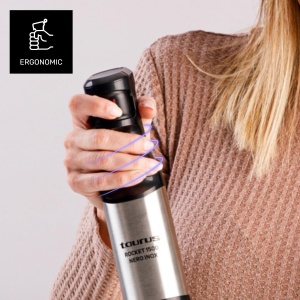 Blenderul de mana Taurus Rocket 1500 Nero Inox | 1500 W | Controlere de capacitate | Design ergonomic | Tija si lame din otel inoxidabil | Gluga de protectie impotriva stropirii | Poate fi spalat in masina de spalat vase - Img 6