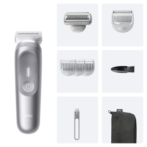 Bodygroomer Braun Series 7 BG7555, Rasierer Kabelloser, 100 Waterproof, Gri - Img 8