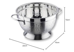 Bol de scurgere Lacor 14122 Garinox 22 cm, inox de calitate superioara - Img 2