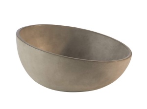 Bol din beton APS Element, 26 cm, H 7,5 cm, capacitate 1,7 litri, design modern