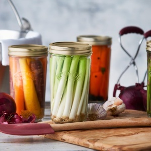 Borcan de conservare KILNER 1L cu capac metalic, deschidere larga, transparent - Img 4