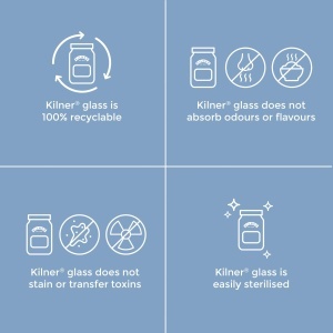 Borcan de conservare Kilner 250 ml cu capac metalic, 100 etans, ideal pentru gemuri - Img 7