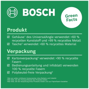Bosch Home and Garden Raportor Bosch UniversalAngle (masurati si transmiteti cu precizie unghiuri de pana la 220deg, cu functie integrata de calcul al unghiului de taiere, in cutie de carton pentru comertul electronic) - Img 3