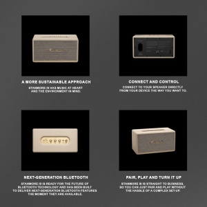 Boxa Bluetooth Marshall Stanmore III - Creme, Sunet Imersiv, Design Eco - Img 8