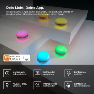 Boxa Bluetooth OSRAM Smart Macaron, Lumina Colorata, Stereo, Portabila, Portocalie - Img 7
