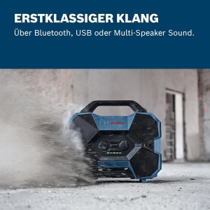 Boxa portabila Bosch Professional GPB 18V-6 C, Bluetooth, USB, Multi-Speaker Sound - Img 2