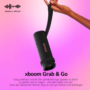 Boxa portabila LG xboom Grab, 30W, IP67, autonomie 20 ore, neagra - Img 6