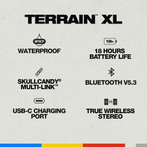 Boxa portabila Skullcandy Terrain XL Bluetooth Negru IPX7 18 ore autonomie - Img 2