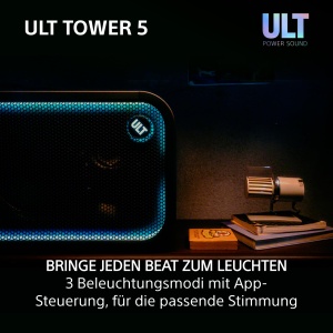Boxa portabila Sony ULT TOWER 5, 300W, Bluetooth, cu lumini LED - Img 6