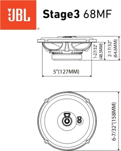 Boxe auto JBL Stage3 Gen2 165mm 3-Wege, sunet clar si bass puternic - Img 9