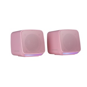 Boxe PC Mars Gaming MS-PRO, 10W, RGB, Compacte, Rosa