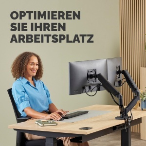 Brat dublu pentru monitoare Fellowes Everyday Plus, 232, ajustabil, cu sistem de prindere - Img 8