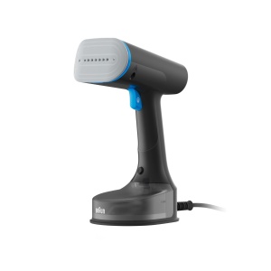 Braun QuickStyle 5 GS5031BL Steamer, Tehnologie Dual FreeGlide 3D, Tehnologie FastSteam, Aburi, Abur 25 g/min, Rezervor de apa 150 ml, Lungime cablu 2,5 m, Gata in 45 de secunde, 1200W, Negru/Albastru - Img 1