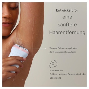 Braun Silk-epil 7, epilator pentru femei / deparator pentru indepartare a parului de lunga durata, incl. aparat de tuns bikini (zona intima a aparatului de tuns par), 7-210, alb/roz flamingo - Img 4