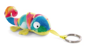 Breloc Chamaleon NICI Candymon 8 cm, Plush Colorat, Verde - Img 1
