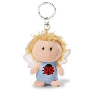 Breloc NICI Schutzengel 34552 Ingeras Protector Albastru cu Buburuza 7 cm