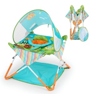 Bright Starts Pop N Jump Centru Activitati Bebelusi Portabil 6-12 Luni UPF 50