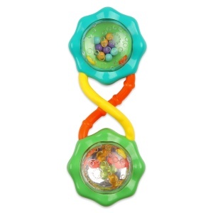 Bright Starts Rassel Jucarie pentru Bebelusi Culori Vibrante si Reflexie Luminoasa