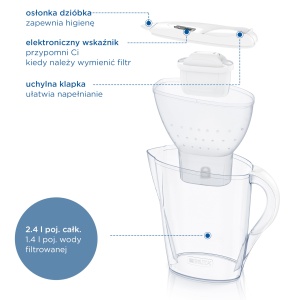 Brita Marella Filtru Apa 24L Alb 3 Cartuse Maxtra Pro - Img 5