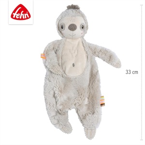 Buclele de Bumbac Fehn Schmusetuch Faultier Jucarie pentru bebelusi, 33 cm, Plus - Img 5