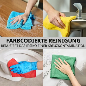 Burete de curatare Rubbermaid Hygen r-40, 40 cm x 40 cm, 24 bucati, galben - Img 5