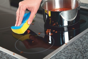 Burete de curatare Vileda Glitzi Ceran 2 bucati galben si albastru pentru suprafete ceramice - Img 4