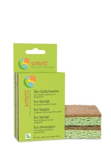 Burete de Spalat Sonett Oko, 2 bucati, vegan, kratzfrei, din materiale reciclate