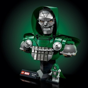 Busta LEGO Marvel Doctor Doom 76345, 1403 piese, cu minifigurina, decorativa - Img 6