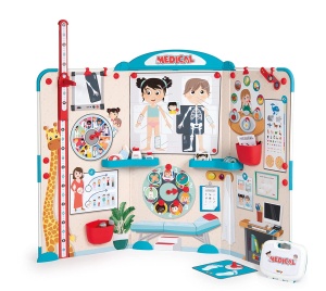Cabinet medical pentru copii Smoby, pliabil, 135 x 41 x 120 cm, pentru copii de la 3 ani