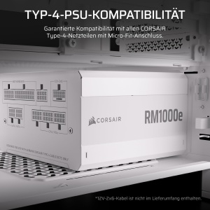 Cablu de alimentare Corsair Elite Premium Typ 4 ATX 24 pini, alb - Img 3