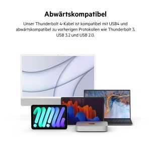 Cablu Thunderbolt 4 Belkin, 2m, 40 Gbits, 100W Power Delivery - Img 5