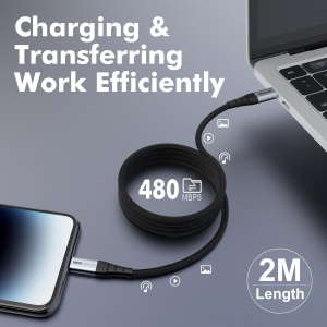 Cablu USB C GRIFEMA 2m, 100W, pentru incarcarea rapida - Img 5