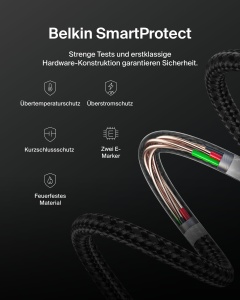 Cablul USB-C Belkin BoostCharge Eco, 1 m, 240 W, Negru - Img 9