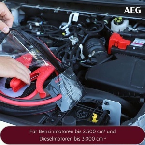 Cabluri de pornire AEG SP 16 2 x 3m Protectie StartProtect pentru motoare pana la 2500 cm3 - Img 7