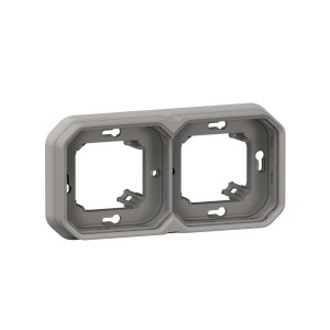 Cadru subteran Legrand Plexo New, 2-fach, gri, montare orizontalaverticala
