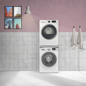 Cadru universal Xavax Basic alb pentru montare uscator pe masina de spalat cu curea de fixare - Img 5