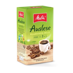 Cafea Filtrata Melitta Auslese Klassisch-Mild 500g, Macinata, Rasarita in Germania