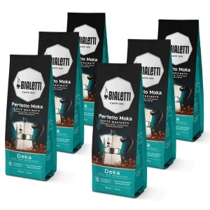 Cafea Macinata Bialetti Perfetto Moka Deka, 250g, Aroma de Cereale, Fara Cofeina
