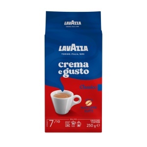 Cafea macinata Lavazza Crema e Gusto, 10 pachete a 250 g, gust echilibrat, intensitate 710