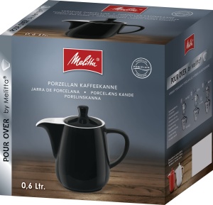Cafetera din portelan Melitta, 0,6 L, neagra - Img 2
