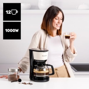 Cafetiera cu filtru Taurus Verona Vintage Cream, 12 cesti, 1000W, crem - Img 2