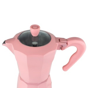 Cafetiera electrica Jocca 6 cesti design modern roz functie de mentinere a caldurii - Img 5