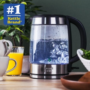 Cafetiera electrica Russell Hobbs 1.7L, 3000W, Inox si Albastru Ocean - Img 2