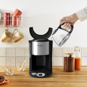 Cafetiera programabila Moulinex FG362810, 1.25L, 10-15 cesti, functie pastrare la cald, negru - Img 2