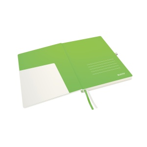 Caiet cu coperta tare Leitz Complete A4, 160 pagini, alb, hartie FSC - Img 4