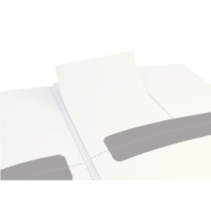 Caiet cu coperta tare Leitz Complete A4, 160 pagini, alb, hartie FSC - Img 14