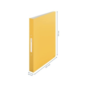 Caiet cu inele Leitz Cosy, 190 foi, 32mm, galben cald, A4 - Img 3