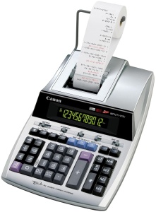 Calculator de birou Canon MP1211-LTSC, 12 cifre, display dual, argintiu metallic - Img 2