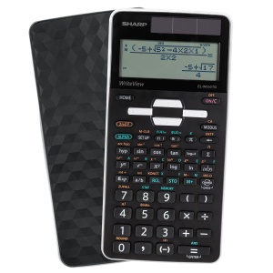 Calculator stiintific SHARP EL-W550TG, 258 functii, solar si baterie, negru - Img 2