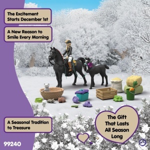 Calendare de Advent Schleich HORSE CLUB 2026 - 32 Piese, Araber Stute si Fohal - Img 6